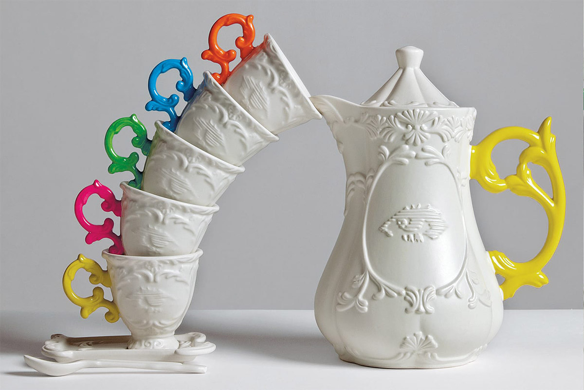 Блюдце с чашкой I-Coffee Yellow Seletti I-Wares 09859 GIA