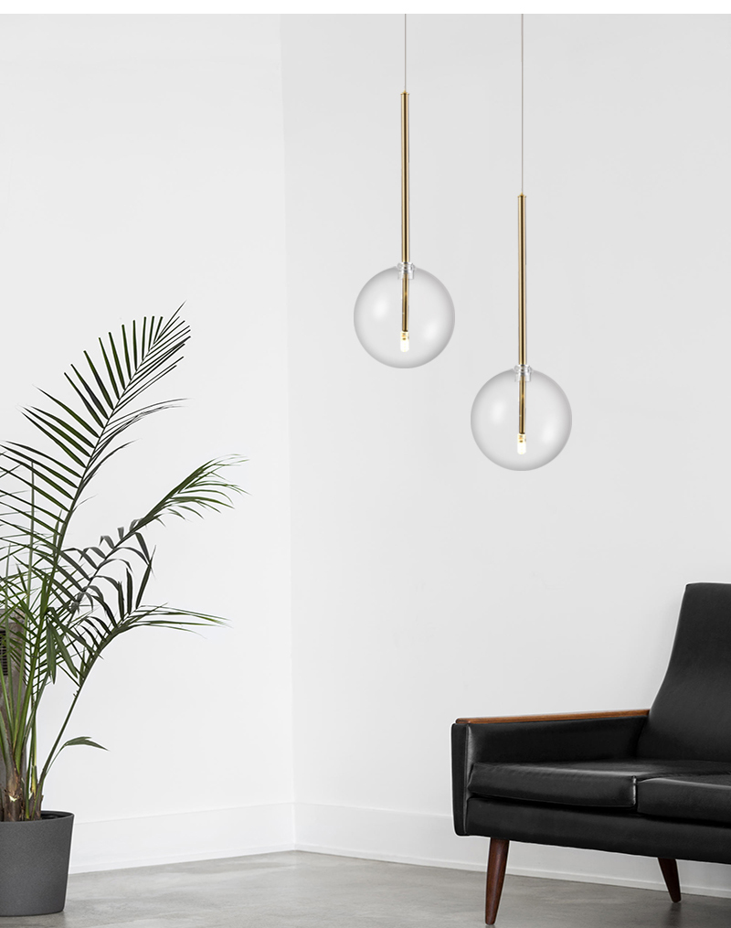 Подвесной светильник Delight Collection Ball Sola 9217P/D180 gold