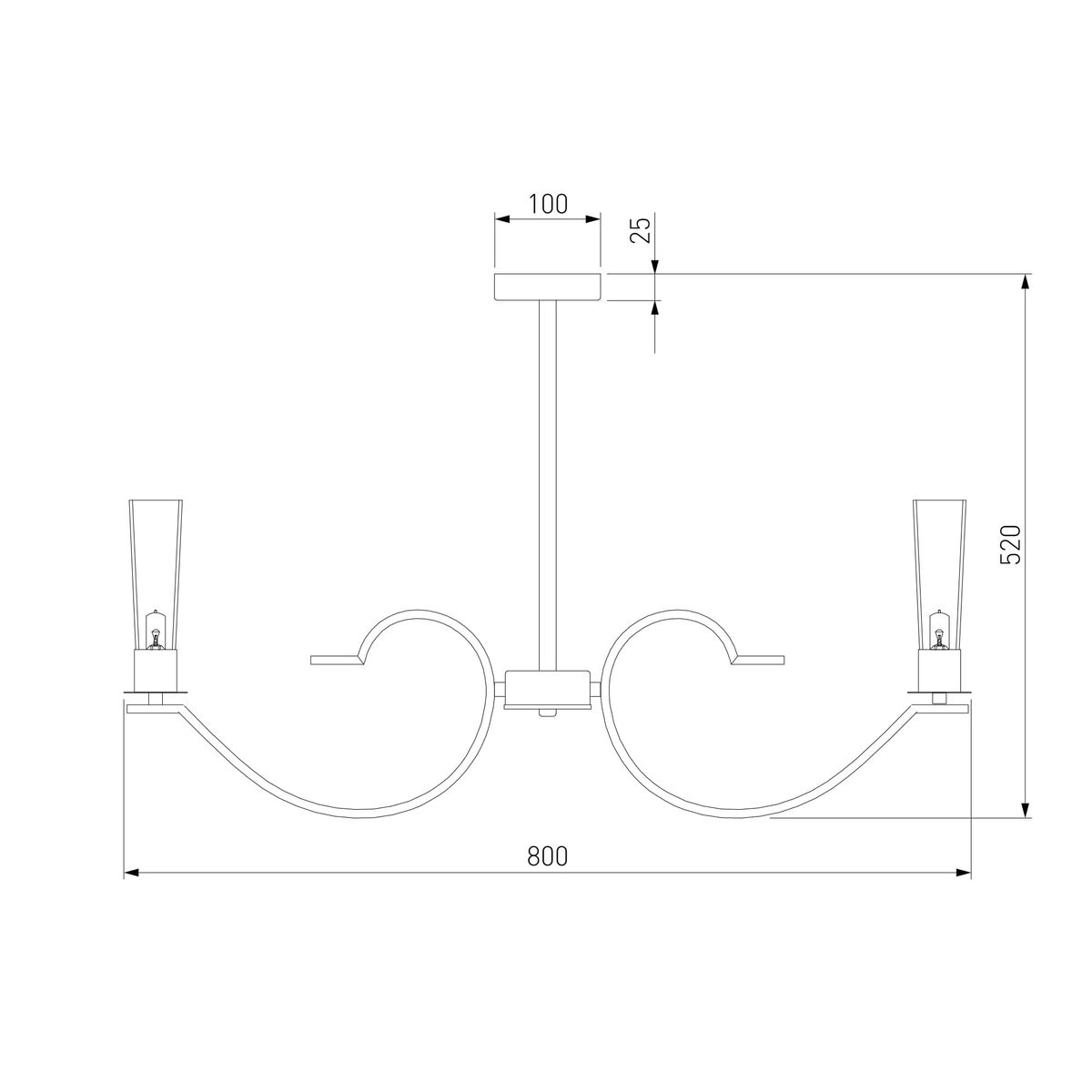 Люстра на штанге Eurosvet Rosher 60141/8 латунь a060332