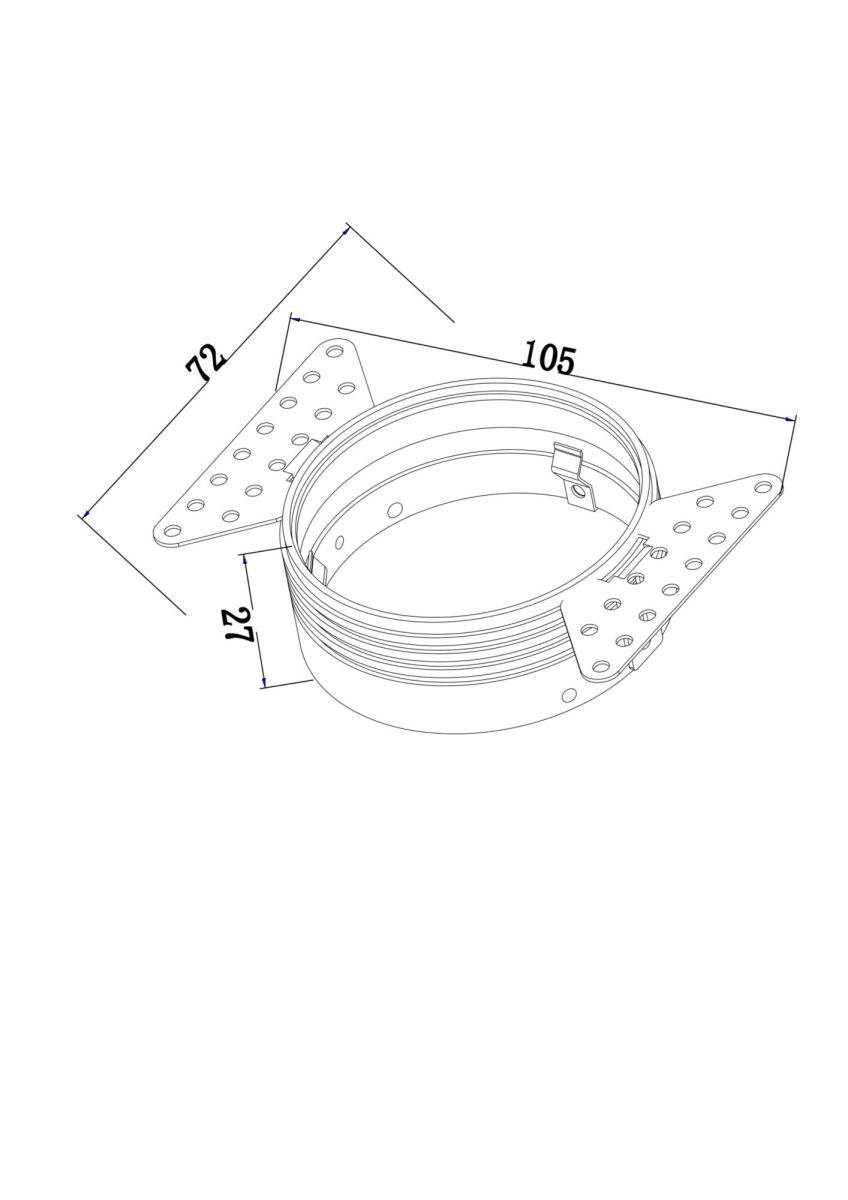 Основание для встраиваемого светильника Maytoni Technical DLA048-01W