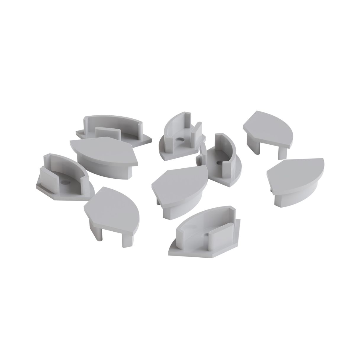 Комплект заглушек для алюминиевого профиля 08-04/08 10шт Apeyron 3-08-04