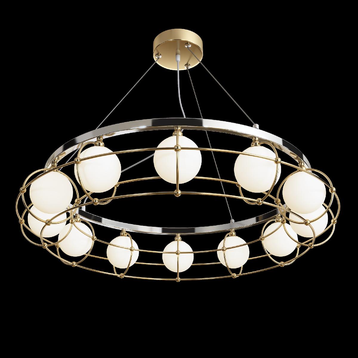 Подвесная люстра Maytoni Carcass MOD312PL-12GCH