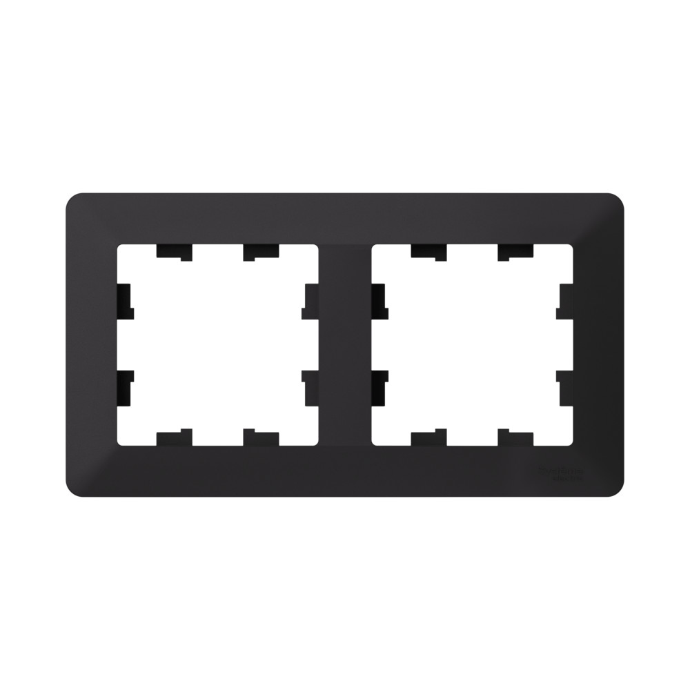 Рамка 2-ая Systeme Electric AtlasDesign Air Карбон/дымчатый черный ATN221002