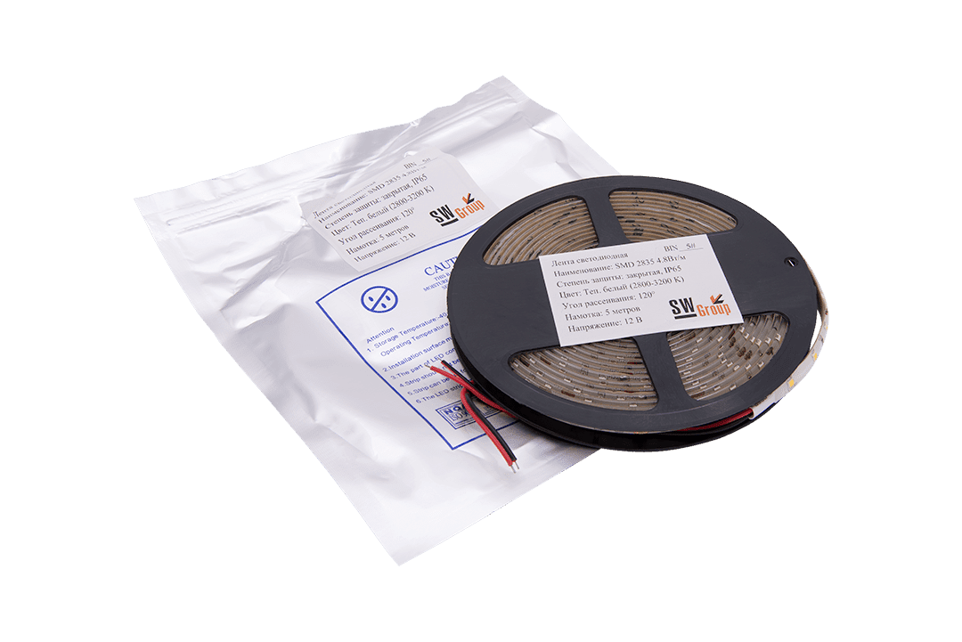 Светодиодная лента SWG SWG260-12-4.8-WW-65-M 009458