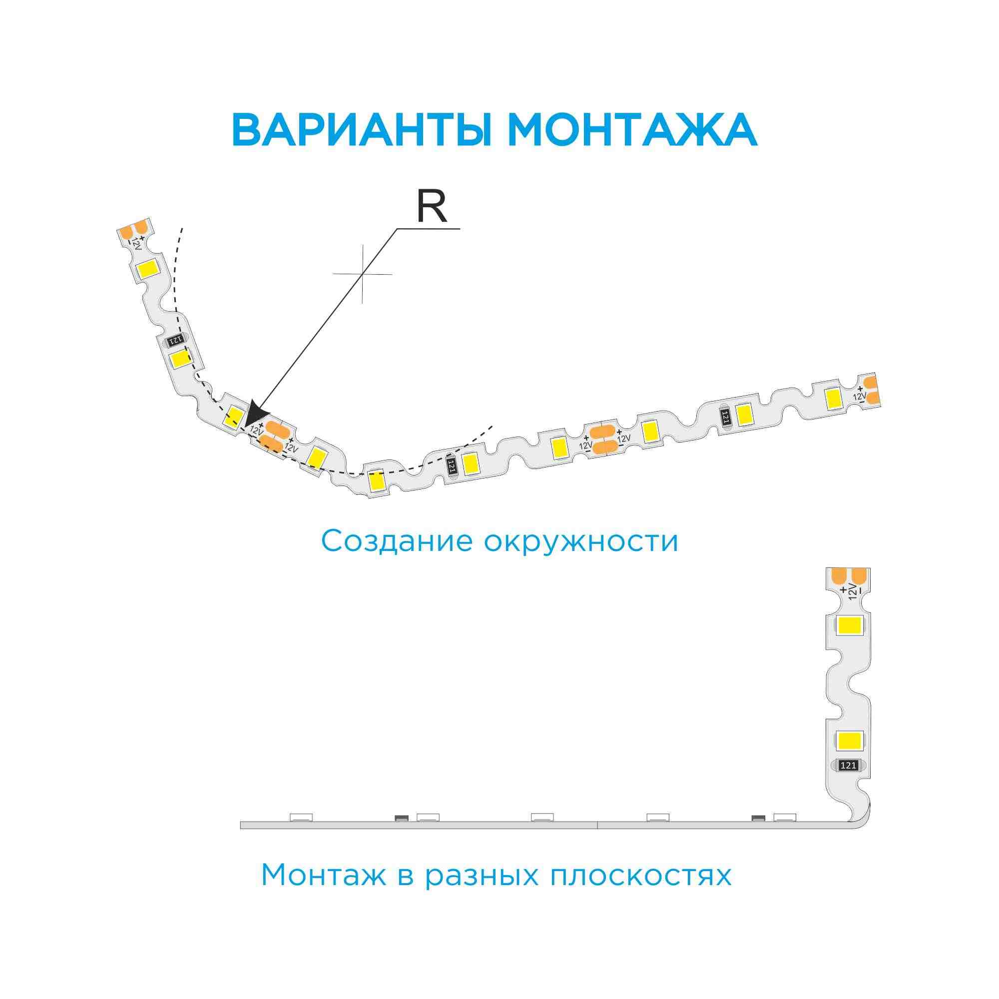 Светодиодная лента Apeyron 12В СТ 4,8Вт/м smd2835 60д/м IP20 400Лм/м 10м, 4000К 00-132
