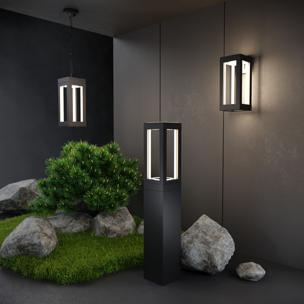 Уличный подвесной светильник Elektrostandard Frame 4690389172366